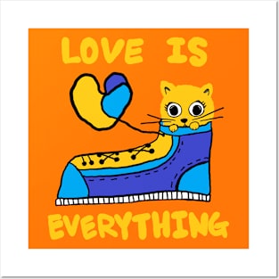 love is everything, lovely cat Posters and Art